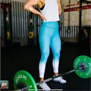 ZYIA Light n Tight Leggings Teal Venom Size 4